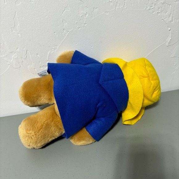 Sears VTG Paddington Bear Plush Stuffed Animal Toy Felt Rain Jacket Hat - Picture 7 of 12